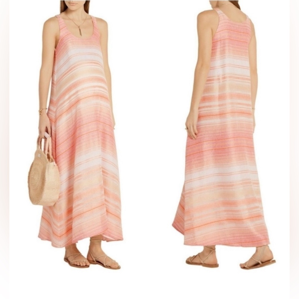 HATCH Maternity The Sunset Striped Maxi Dress